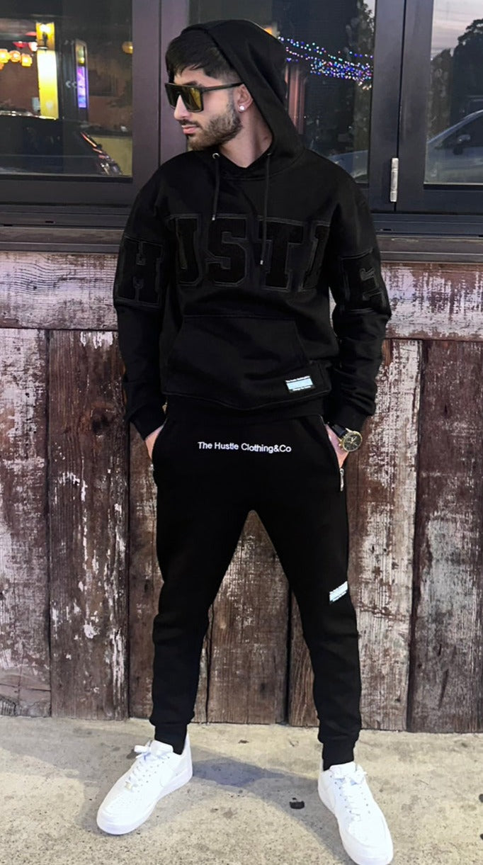 Black Core Logo Trackies