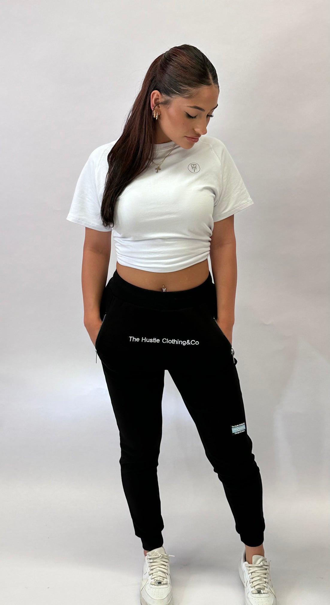 Black Core Logo Trackies