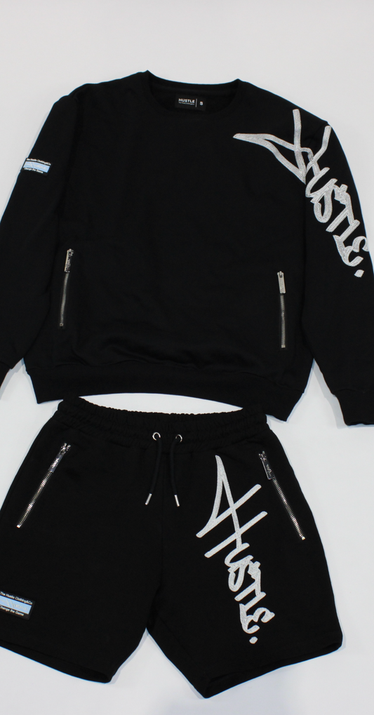 Tracksuit Script crew neck/short