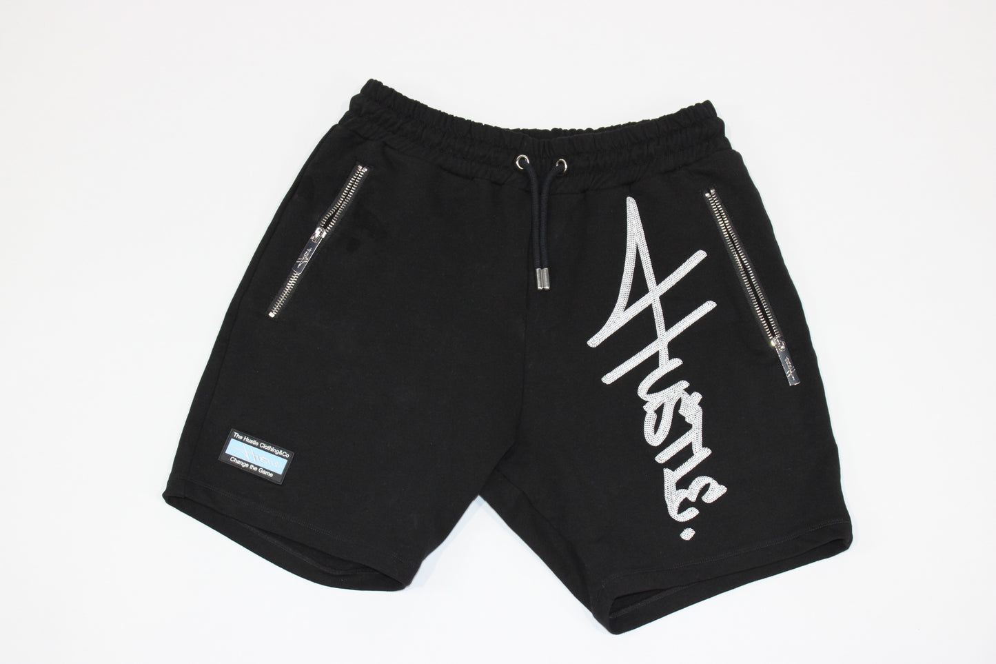 Black Script Logo Shorts