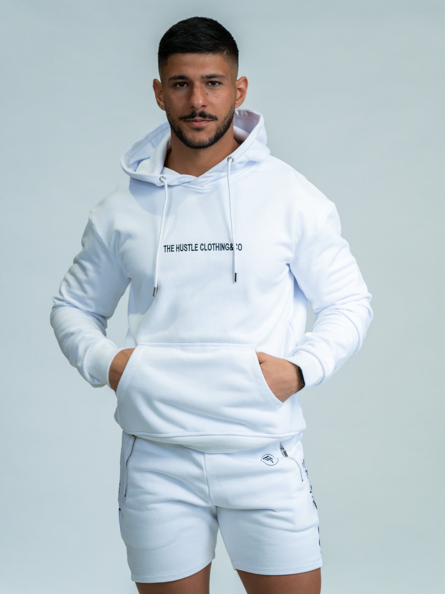 Team Logo Hoodie White